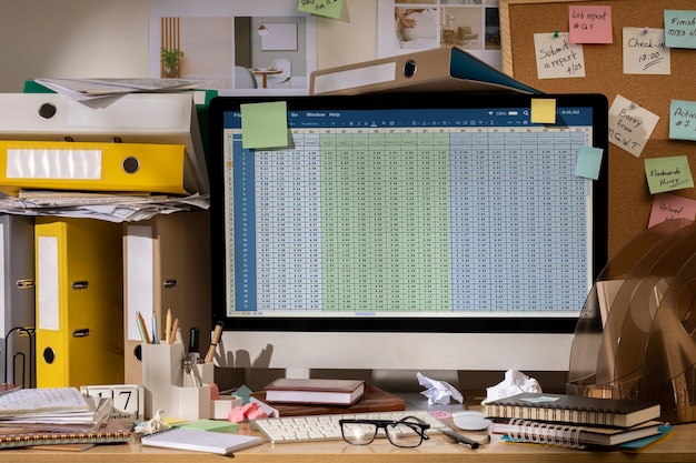 A split-screen image showing good record-keeping practices on one side (organized spreadsheets, labeled folders) and poor practices on the other (scattered notes, missing receipts).
