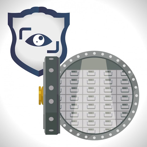 A secure vault with a digital lock, representing the importance of safeguarding your Social Security number and other sensitive information.