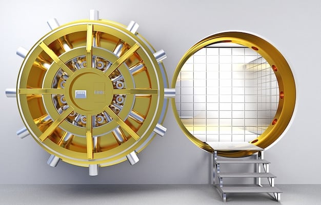 A visual representation of a trust fund, depicted as a secure vault with assets inside, symbolizing the protection and management of wealth for future generations.
