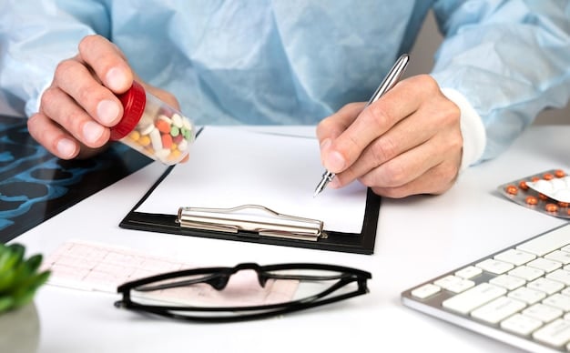 A person reviewing a dental insurance policy document, highlighting key sections with a pen.