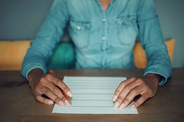 A person handing over a document labeled 