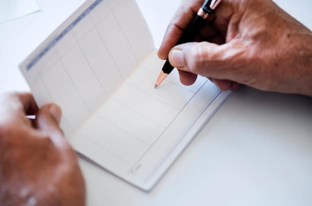 A detailed close-up of a hand pointing to a specific line item on a Schedule C form, emphasizing the importance of accuracy and attention to detail in self-employment tax preparation.