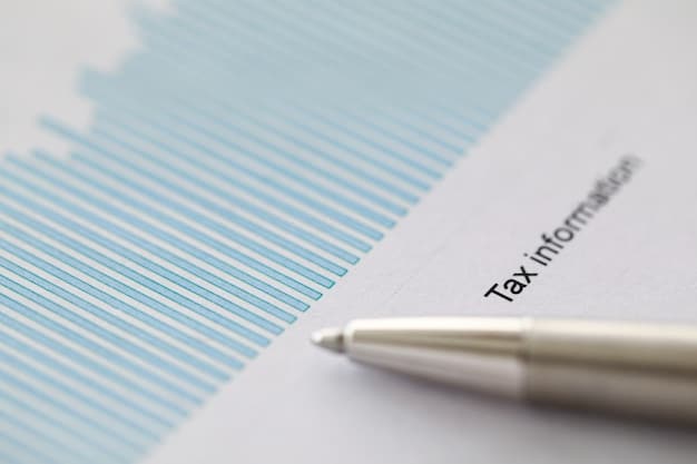 A close-up image of a tax form with a pen pointing to the section related to the QBI deduction. The focus is on the form itself, with blurred background elements to emphasize the importance of accuracy.