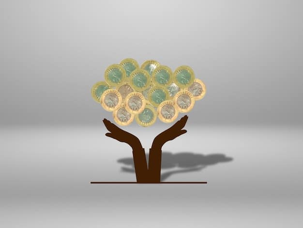 A graphic depicting a tree with currency symbols growing on it, symbolizing the long-term growth potential of an HSA investment.