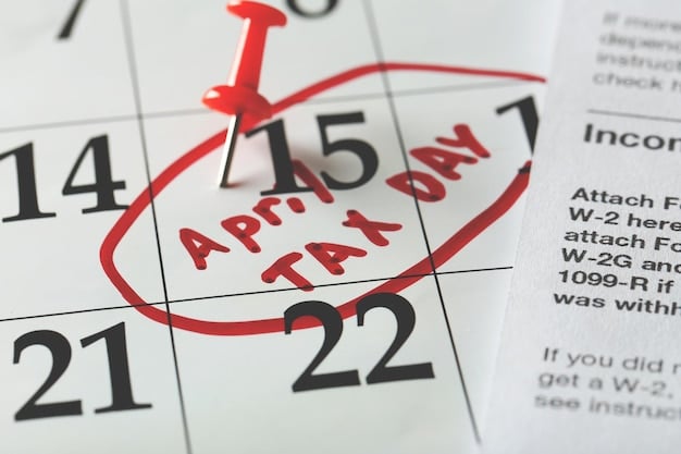 A calendar with quarterly tax deadlines circled, highlighting the importance of timely estimated tax payments.
