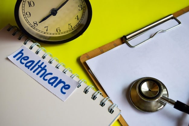 A close-up of a benefits summary document highlights key areas such as healthcare, retirement plans, and paid time off, emphasizing the importance of understanding the details.